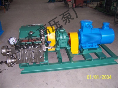 減速機傳動高(gāo)壓泵